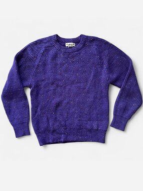 Plymouth! Purple Confetti Knit Sweater